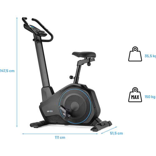 Велотренажер  Gymtek XB6000 Blue - фото №5